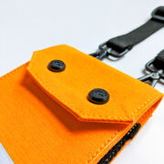 Orange cotton phone wallet